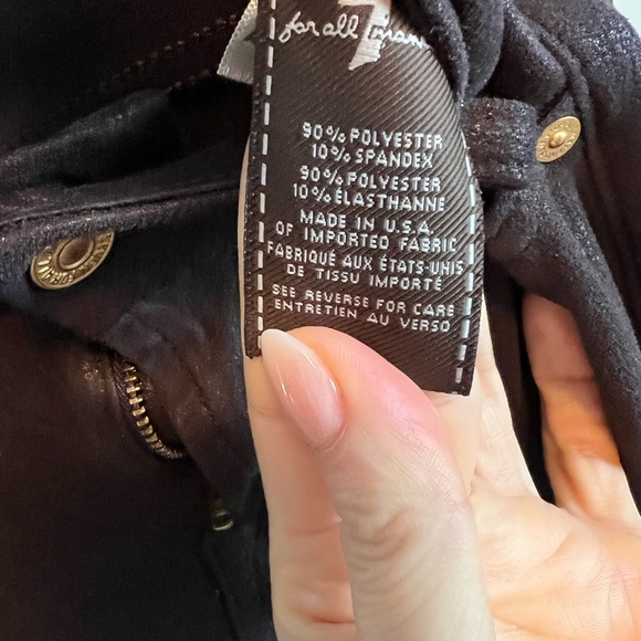 7 FOR ALL MANKIND SPANDEX JEGGINGS SZ 24 - Picture 7 of 9